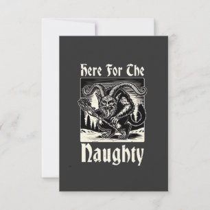 Hier für den verrückten Krampus Spooky Xmas Devil Einladung