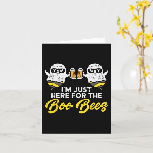 Hier für die Boo Bienen Fun Boo Biene Ghost Hallo Karte (Gelbe Blume)