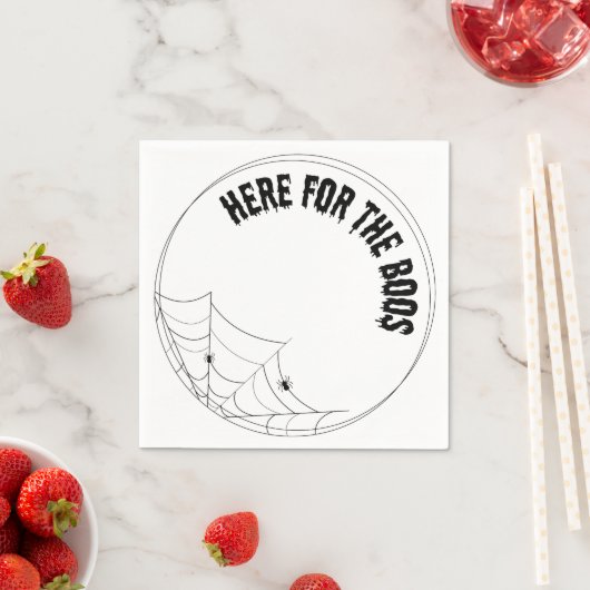 hier für die Boos Luxusserviette - Halloween Serviette (Beispiel)