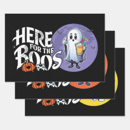 Hier für die Boos | Trinken Sie, und lassen Sie si Geschenkpapier Set