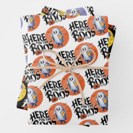 Hier für die Boos | Trinken Sie, und lassen Sie si Geschenkpapier Set