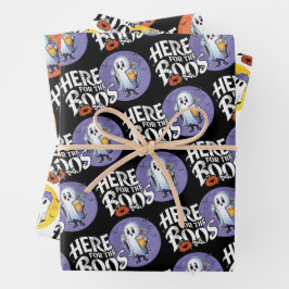 Hier für die Boos | Trinken Sie, und lassen Sie si Geschenkpapier Set