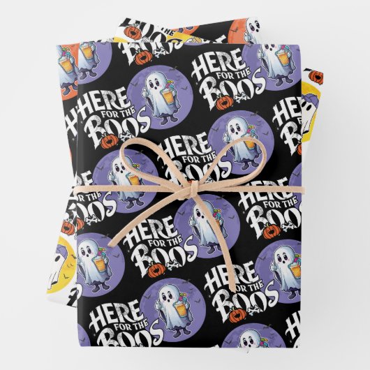 Hier für die Boos | Trinken Sie, und lassen Sie si Geschenkpapier Set (Beispiel)