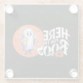 Hier für die Boos | Trinken Sie, und lassen Sie si Glasuntersetzer (Rückseite)