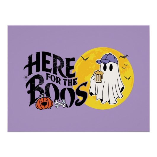 Hier für die Boos | Trinken Sie, und lassen Sie si Poster (Vorderseite)