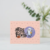 Hier für die Boos | Trinken Sie, und lassen Sie si Postkarte (Stehend Vorderseite)