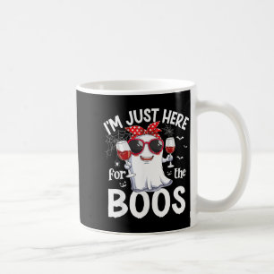 Hier für die Buhs Lustiger Halloween-Frauen-Geiste Kaffeetasse