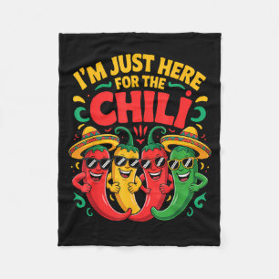 Hier für die Chili lustige Chili-Koch-Wettbewerb T Fleecedecke