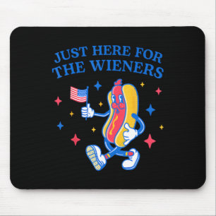 Hier für die Dackeln 4. Juli Hot Dog 4 Mousepad