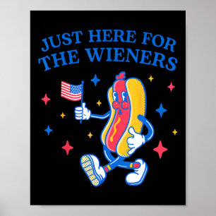 Hier für die Dackeln 4. Juli Hot Dog 4 Poster
