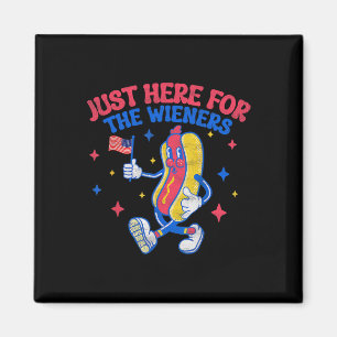 Hier für die Dackeln 4. Juli Hot Dog 6 Magnet