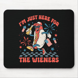 Hier für die Dackeln 4. Juli Patriotische Männer W Mousepad
