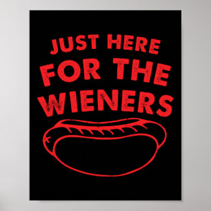 Hier für die Dackeln Funny Hot Dog 4. Juli vor Poster