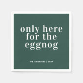 Hier für die Eggnog | Personalisierte Weihnachten Serviette (Vorderseite)