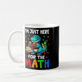 Hier für die Mathe Süße T-Rex Zählende Zahl Mathe  Kaffeetasse (Links)