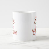 Hier für die Schokolade Jumbo-Tasse (Vorderseite)