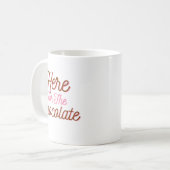 Hier für die Schokolade Kaffeetasse (Vorderseite Links)