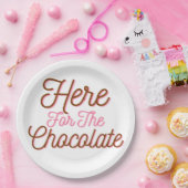 Hier für die Schokolade Pappteller (Party)