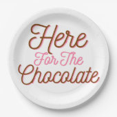 Hier für die Schokolade Pappteller (Vorderseite)