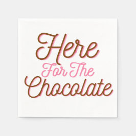 Hier für die Schokolade Serviette