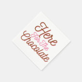 Hier für die Schokolade Serviette (Ecke)