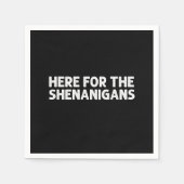 Hier für die Shenanigans Green St Patrick's Day Serviette (Vorderseite)