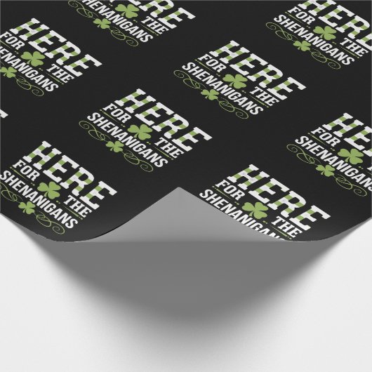 Hier für die Shenanigans Irish Ireland St Patrick Geschenkpapier (Ecke)