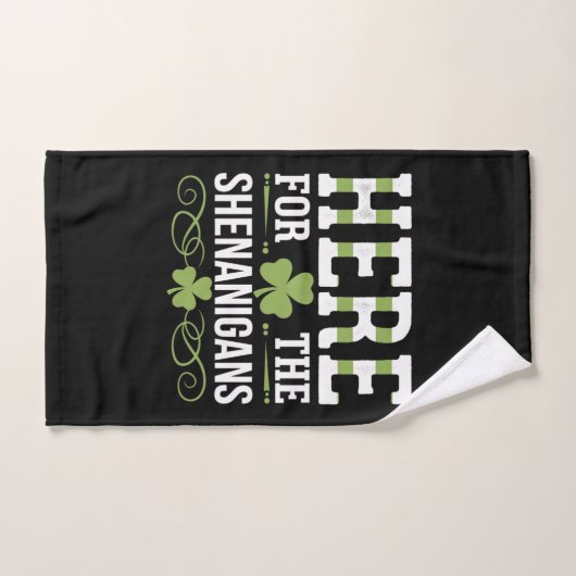 Hier für die Shenanigans Irish Ireland St Patrick Handtuch (Handtuch)