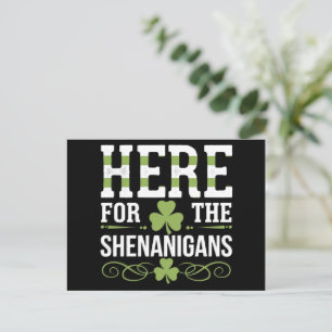 Hier für die Shenanigans Irish Ireland St Patrick Postkarte
