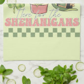 Hier für die Shenanigans - Kaffee in Klee Geschirrtuch (Gefaltet)