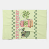Hier für die Shenanigans - Kaffee in Klee Geschirrtuch (Horizontal)