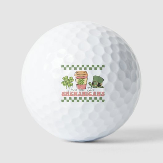 Hier für die Shenanigans - Kaffee in Klee Golfball (Vorderseite)
