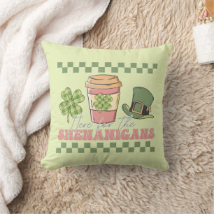 Hier für die Shenanigans - Kaffee in Klee Kissen