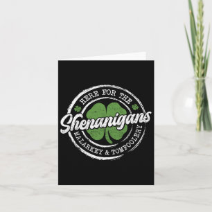 Hier für die Shenanigans St Patricks Day Männer Fr Karte