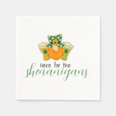 Hier für die Shenanigans St Patricks Leprechaun Serviette (Vorderseite)