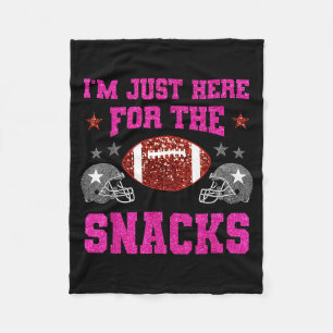 Hier für die Snacks American Football lustige Frau Fleecedecke
