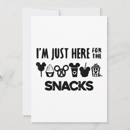 Hier für die Snacks Family Vacation Einladung (Vorderseite)