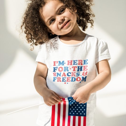 Hier für die Snacks & Freedom Am 4. Juli Baby T-shirt