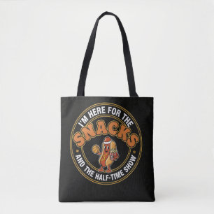 Hier für die Snacks und Halbzeit Game Day Design Tasche