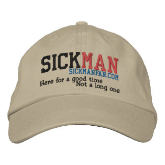 HIER FÜR EINE GUTE ZEIT BESTICKTE BASEBALLKAPPE