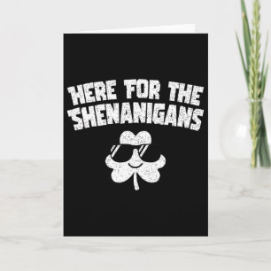 Hier für Shenanigans Funny St Patricks Day Men Win Karte