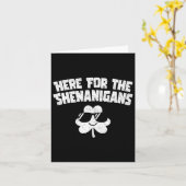 Hier für Shenanigans Funny St Patricks Day Men Win Karte (Gelbe Blume)