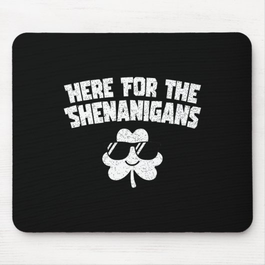 Hier für Shenanigans Funny St Patricks Day Men Win Mousepad (Vorne)