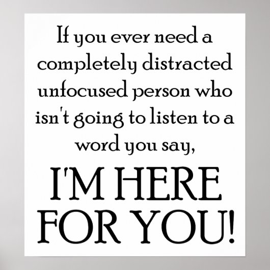 Hier für Sie das lustige Poster (Vorne)