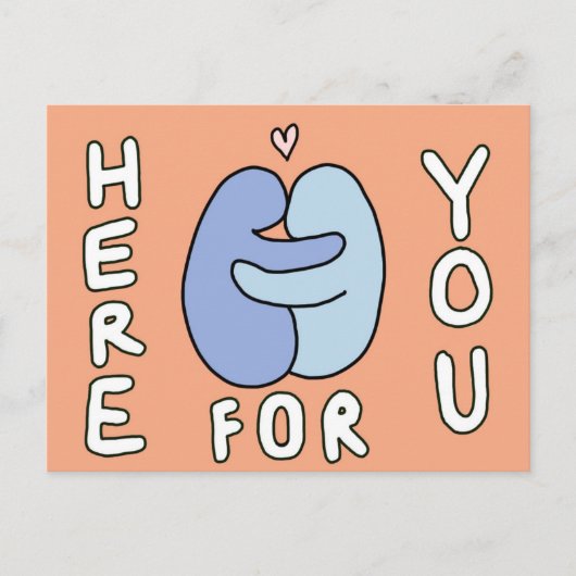 Hier für Sie Grußkarte Postkarte (Vorderseite)