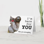 Hier für Sie im Reason Beileid Karte (Vorderseite)