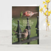 Hier für Sie Karte (Gelbe Blume)