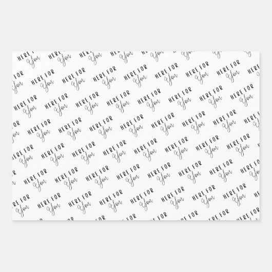 Hier für Sie Papierblätter Geschenkpapier Set (Vorderseite 3)