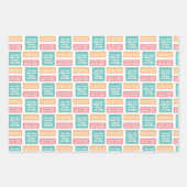 Hier für Sie Papierblätter Geschenkpapier Set (Vorderseite 2)