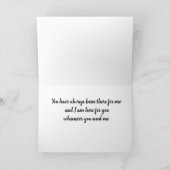 HIER FÜR "SIE", WENN SIE MICH JE BRAUCHEN KARTE (Innenseite)